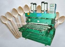 Eco Friendly Bamboo Granules Spoon Making Machine